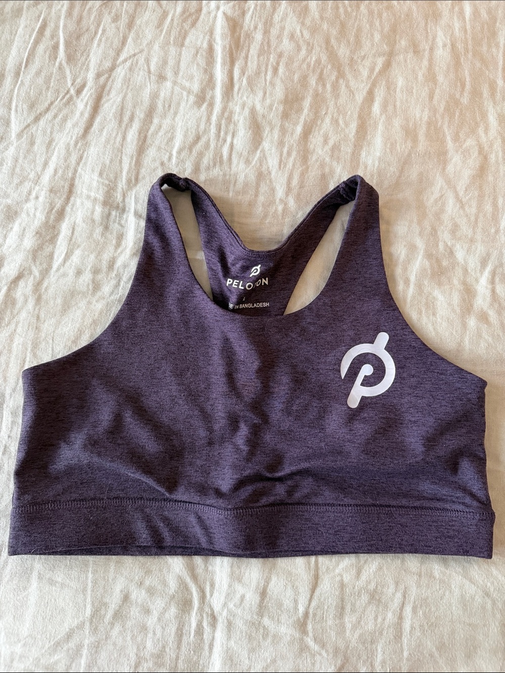 Peloton x Beyond Yoga Purple Racerback Seamless Sports Bra - women’s